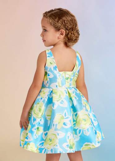 Abito Mikado Stampato Bambina Abel