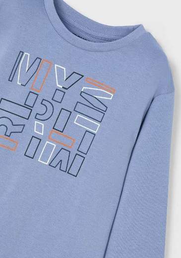 Maglietta lettere Better Cotton bambino Mayoral