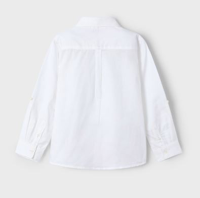 Camicia manica lunga lino bambino