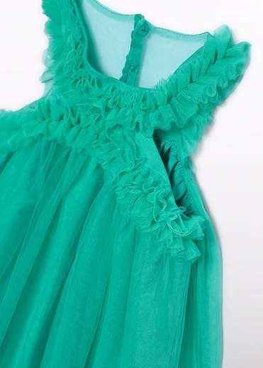 Abito Tulle Volant Bambina