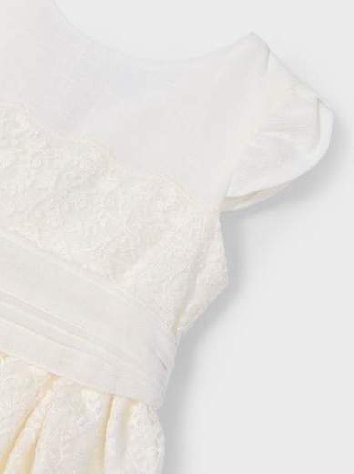 Vestito dettaglio pizzo con fusciacca bambina