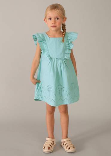 Vestito traforato bambina