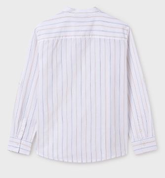 Camicia manica lunga colletto coreana ragazzo