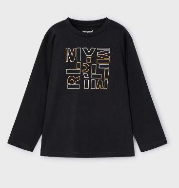 Maglietta lettere Better Cotton bambino Mayoral