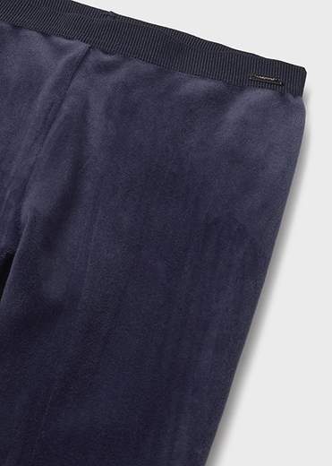 Leggings basico velluto neonata
