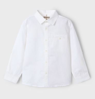 Camicia manica lunga lino bambino