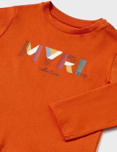 Maglietta lettere Better Cotton neonato