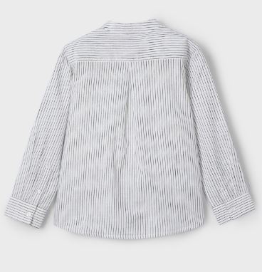 Camicia colletto coreana righe bambino