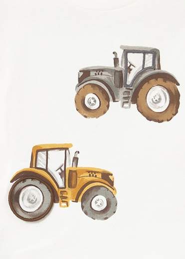 Maglietta interattiva trattore neonato