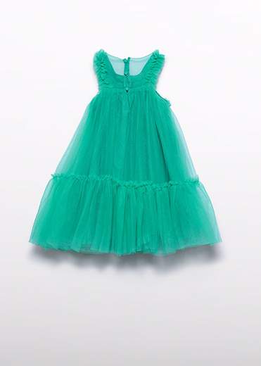 Abito Tulle Volant Bambina