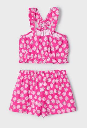 Completo shorts e top bambina