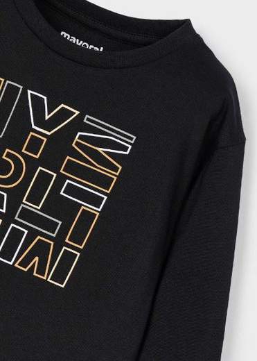 Maglietta lettere Better Cotton bambino Mayoral