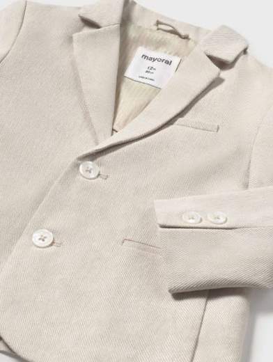 Giacca elegante lino neonato
