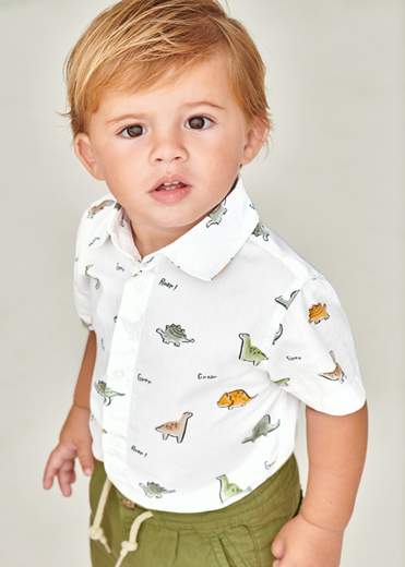 Camicia Stampata m/c Neonato