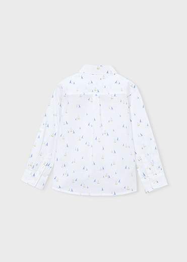Camicia in lino manica lunga bambino