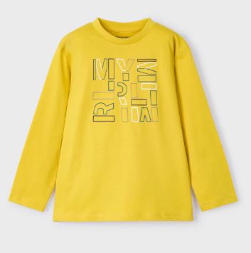 Maglietta lettere Better Cotton bambino Mayoral