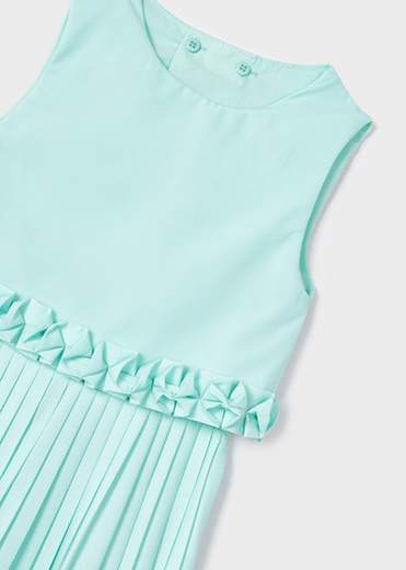 Tuta lunga pantalone plissè bambina