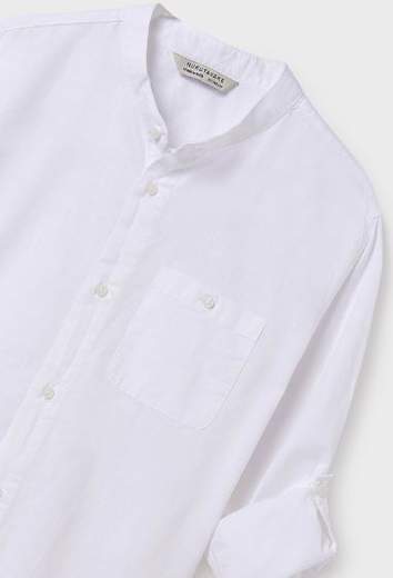 Camicia manica lunga colletto coreana ragazzo